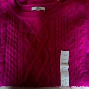 Cable sweater